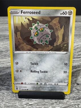 Pokémon | Silver Tempest #121/195: Ferroseed (2022) - Collectible Trading Card